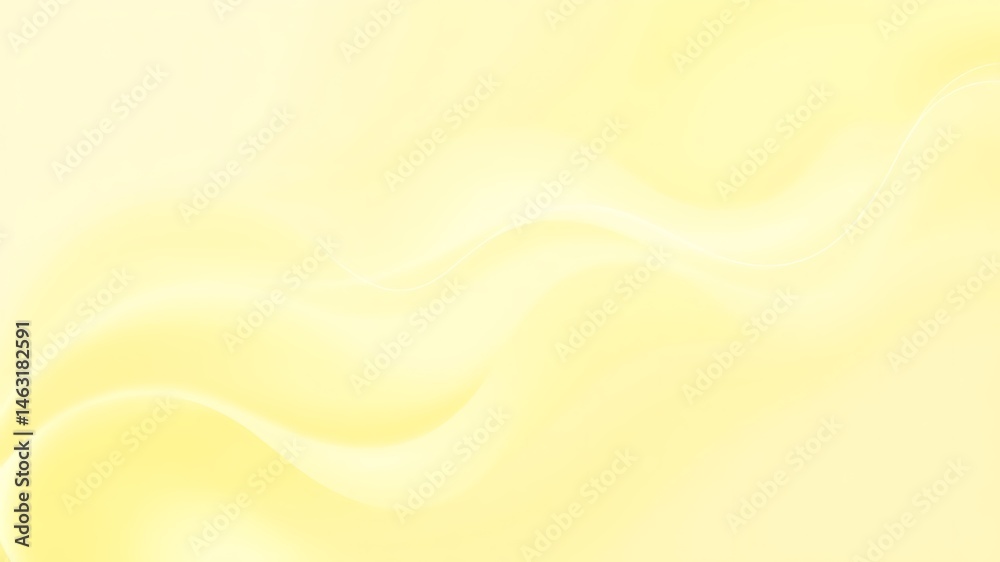 Canvas Prints soft and gentle yellow gradient flowing waves in a fluid and elegant design