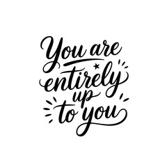 You are entirely up to you. Vector Design Isolated on White Background