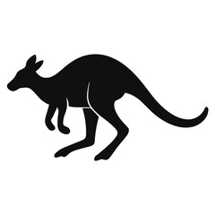 Fototapeta premium Kangaroo Silhouette