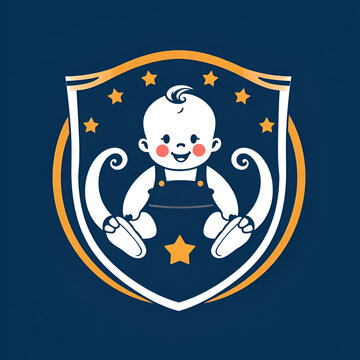 Baby,chield lettermark logo design for Kids