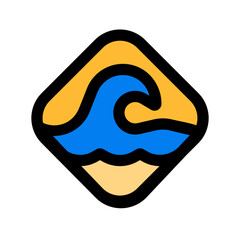 high waves area 
