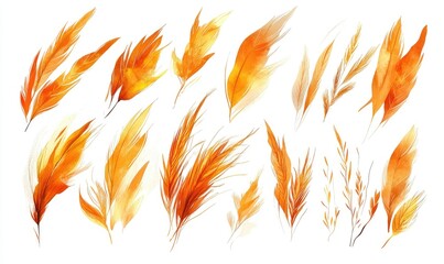Fiery Autumn Feathers