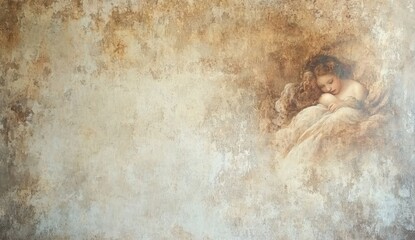 Antique painted wall decor