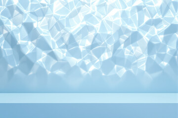 Obraz premium A textured, pale blue geometric stretches across the frame.