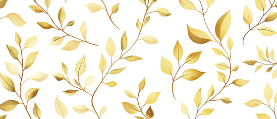 Elegant golden foliage on a dark background.