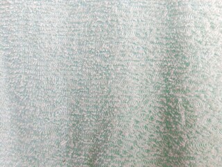 Close-up of Soft Terry Cloth Texture in Light Green
