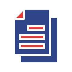 Stylized document icon symbolizing data, information and presentation design