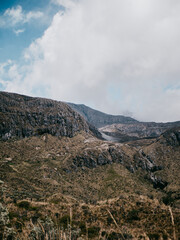 mountain landscape with clouds