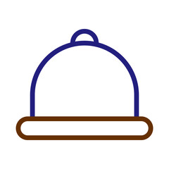 Elegant restaurant cloche illustration offering a stylish dining experience