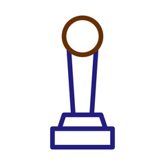 Stylized award icon with a sleek, modern design for recognition concepts