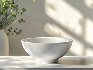 Empty White Bowl