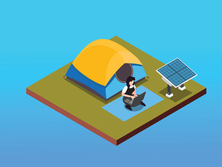 Remote Work and Sustainable Energy in Nature