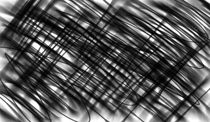 Bold Abstract Black Scribble Lines – Energetic Grunge Texture for Modern Design