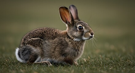 Fototapeta premium Rabbit on Grass