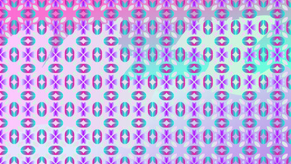 Prismatic Bloom Interlace - Vibrant Florets Flowing Through a Pastel Field