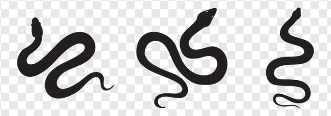 Snake icon, logo isolated on white background.