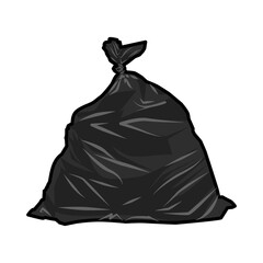 garbage bag icon isolated on white background
