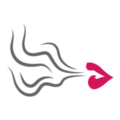 Smoke icon logo design