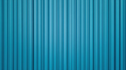 Obraz premium Blue corrugated metal sheet with vertical lines creating a textured industrial pattern.