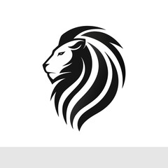 Lion Head Silhouette