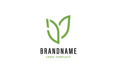 Minimalist Leaf Logo Design for Organic and Natural Products