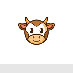 Cartoon Cow Head