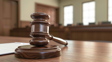 Gavel resting on medical documents symbolizing health-related legal dispute, healthcare law and justice system concept, medical malpractice or insurance claim case.