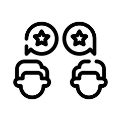 customer feedback line icon