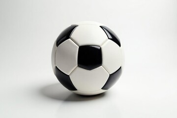 Fototapeta premium Perfectly centered football against pure white backdrop , sporting goods, isolated