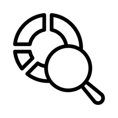 magnifying glass line icon