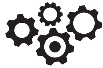 Gear icon vector set. clockwork illustration sign collection. Mechanics symbol.