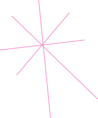 Pink radial lines on black background, abstract speed concept