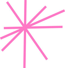 Abstract glowing pink firework or bursting star