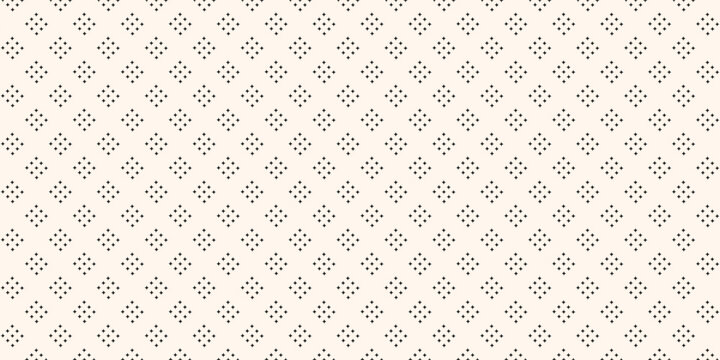 Vector geometric texture with small diamond shapes, tiny rhombuses, squares. Abstract modern seamless pattern. Light monochrome background. Repeat design for decor, textile, fabric, furniture, cloth