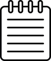 Notebook icon vector