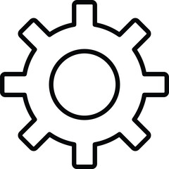 Settings icon vector