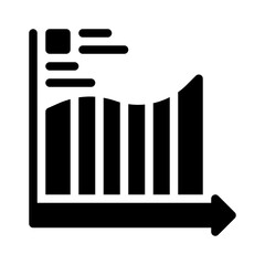 bar chart glyph icon