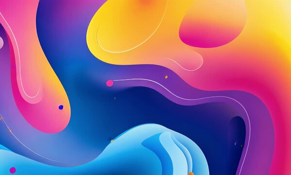 Abstract background with colorful shapes and bubbles, vector illustration. Colorful gradients, modern and vibrant, high resolution and high detail. Colorful background with professional color grading