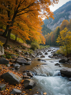 Autunno sul Fiume Tirino nel Parco Nazionale del Gran Sasso - Capestrano (AQ)