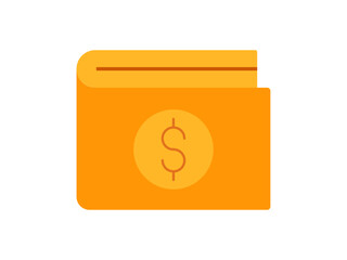 Paid icon. Wallet icon. Online shop icon and symbol. Commerce sign icon. Simple flat vector icon.