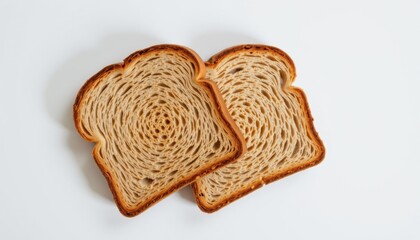 Unique spiral sliced bread kitchen table food photography minimalist setting top view artisanal concept