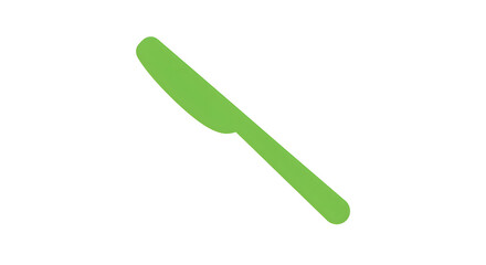 Obraz premium Green Knife Icon Illustration