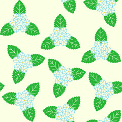 June 22nd Birth Flower Viburnum Graphic Design Pattern 1