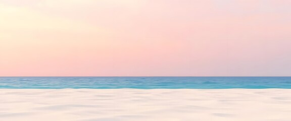 Fototapeta premium Ocean Skyline 3D summer background