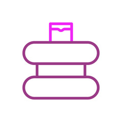 Stylized outline of water dispenser, showcasing simplicity and modern design