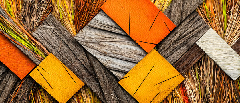 Abstract Geometric Pattern With Overlapping Squares