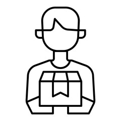 Person Holding Delivery Package