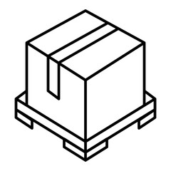 Large Box on Pallet for Shipping