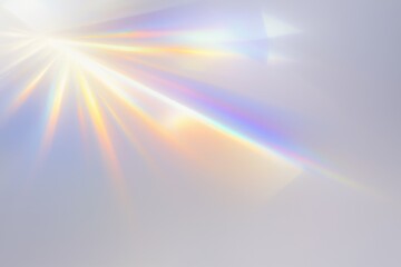 Light beams and rainbow spectrum refraction for abstract background