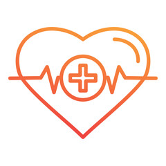 Obraz premium Heart Beat Icon